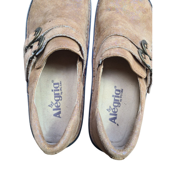 Alegria All-684X Slip On Metallic Leather Comfort Clogs Slip Resist Size 38 - Picture 5 of 9